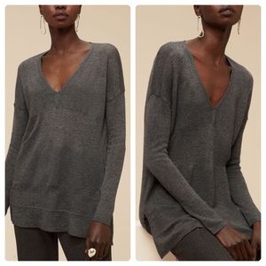 Aritzia Babaton Erin Wool V Neck Sweater